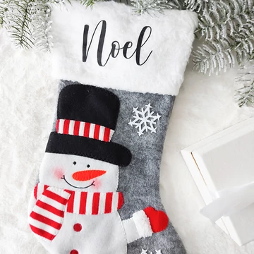 Névre szóló mikulás csizma szürke