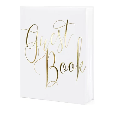 Vendégkönyv arany felirattal