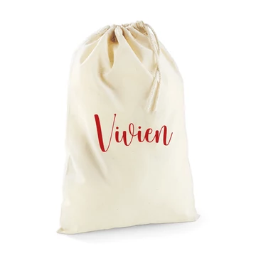 Natúr névre szóló mikulás zsák