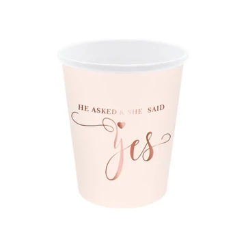 She said Yes rózsaszín papírpohár 6 db
