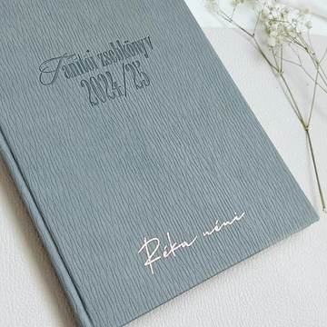 feliratozott, névre szóló tanító határidőnapló, zsebkönyv