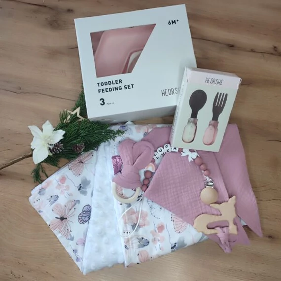 Babaváró ajándékcsomag - maxi - mályva