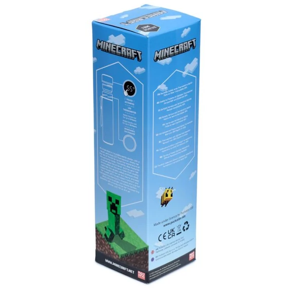 Thermo Kulacs, Digitális Hőmérővel 450ml - Minecraft Creeper