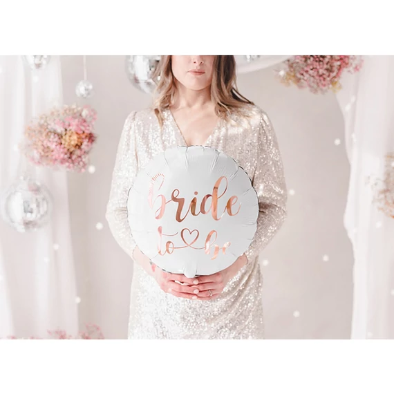 Bride to be fólia lufi, rose gold