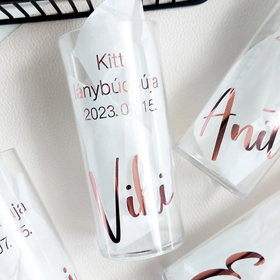 Műanyag feliratozott pohár 240 ml