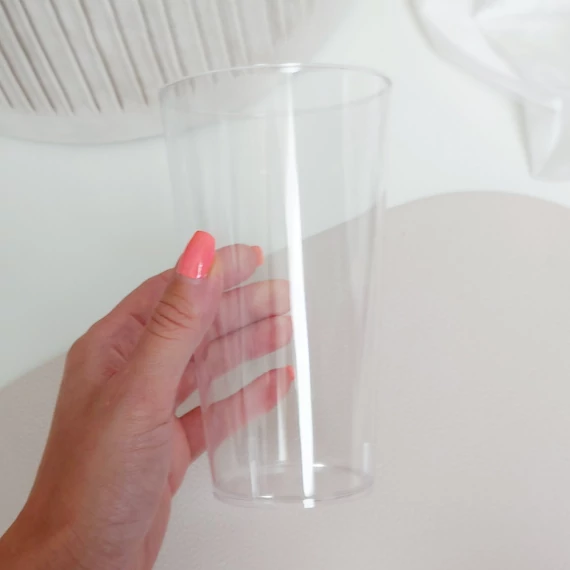 Feliratozott polikarbonát átlátszó pohár 500 ml