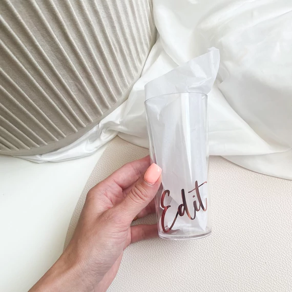 Műanyag feliratozott pohár 240 ml