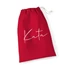 Kép 1/3 - Névre szóló mikulás zsák minimalista - piros