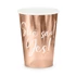 Kép 1/4 - Rose gold Yes papírpohár 6 db